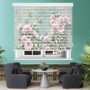 پرده زبرا زیو مدل 3D-1118 سایز 100x150 سانتی متر
