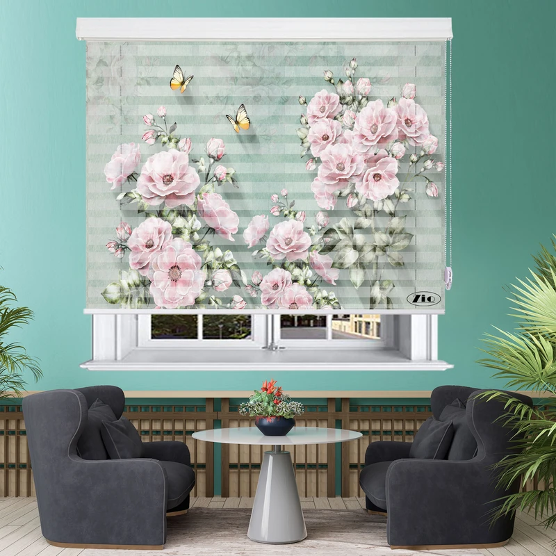 پرده زبرا زیو مدل 3D-1118 سایز 150x150 سانتی متر