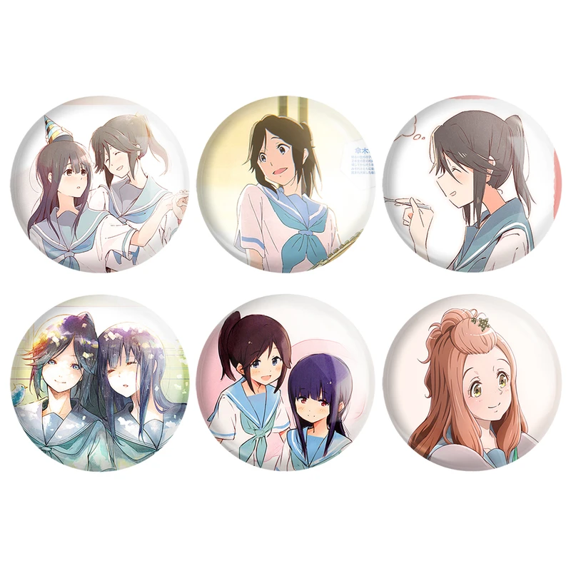 مگنت خندالو طرح انیمه لیز و پرنده آبی Liz and the Blue Bird کد 1486B مجموعه 6 عددی