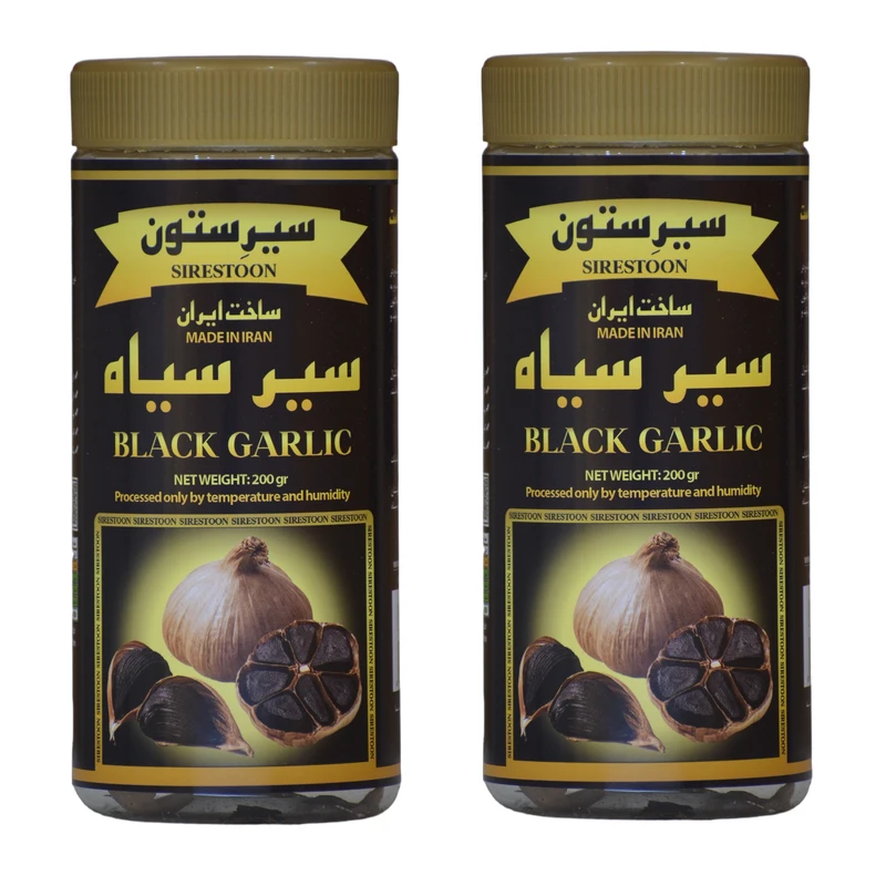 سیر سیاه سیرستون - 200 گرم بسته 2 عددی