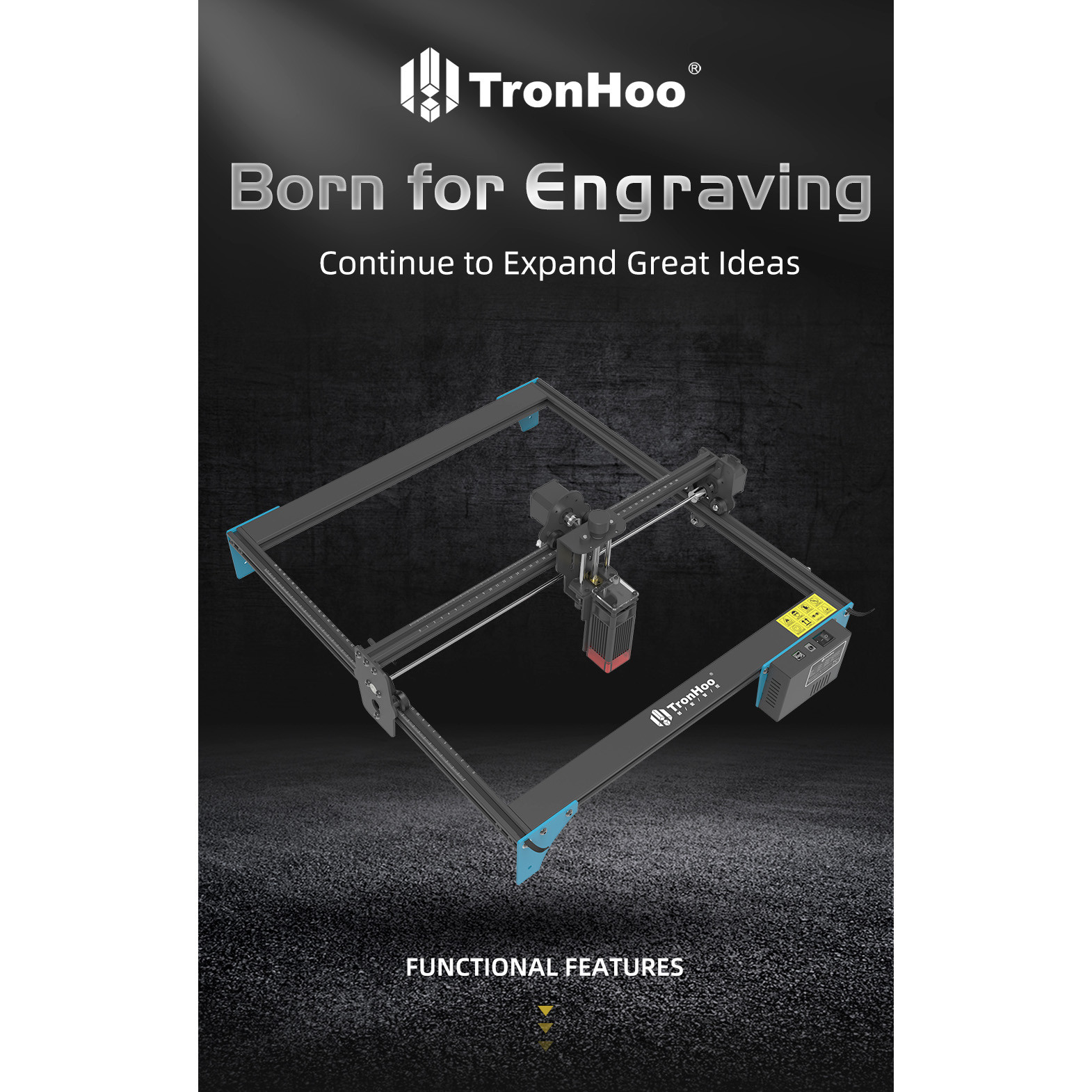 دستگاه لیزر حکاکی ترون هو مدل LC400