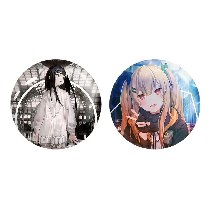 پیکسل خندالو مدل دختر انیمه ای کد 1804918046 مجموعه 2 عددی