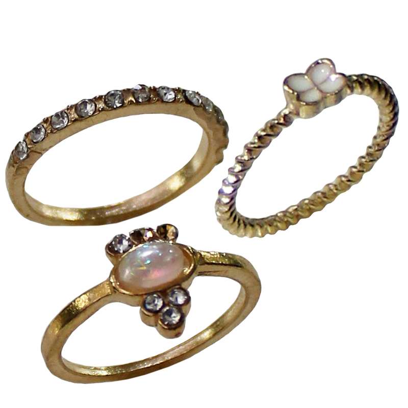 بند انگشتی زنانه کد RKH_1276 مجموعه 3 عددی