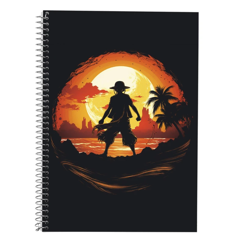 دفتر زبان 50 برگ مدوپد مدل دوخط طرح وان پیس One Piece کد DF11527