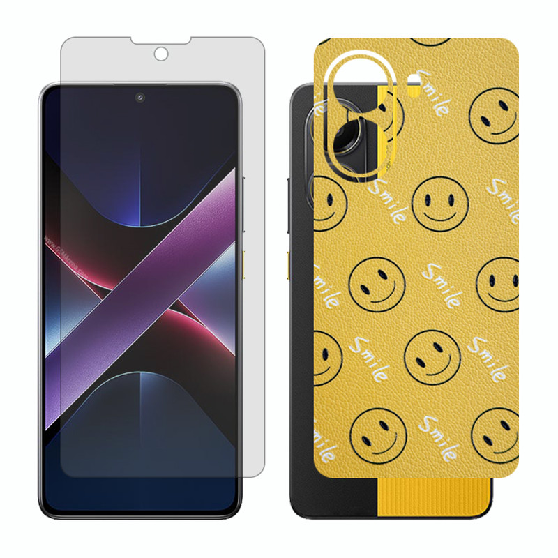 محافظ صفحه نمایش مات گلس مدل Together مناسب برای گوشی موبایل شیائومی Poco X7 Pro به همراه برچسب پوششی پشت گوشی