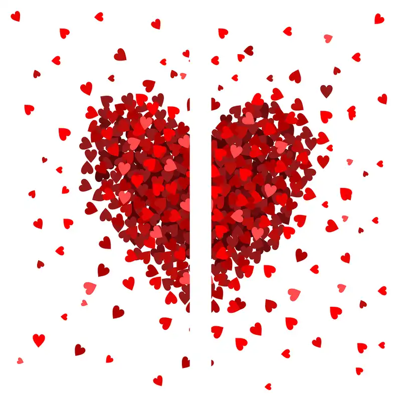 پرده مدل پانچی طرح قلب سایز 280x145 سانتی متر