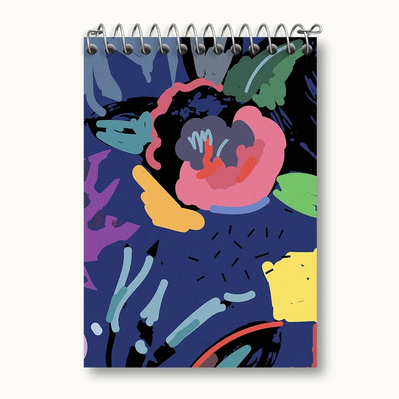 دفتر یادداشت 50 برگ خندالو مدل گل گلی کد N1063