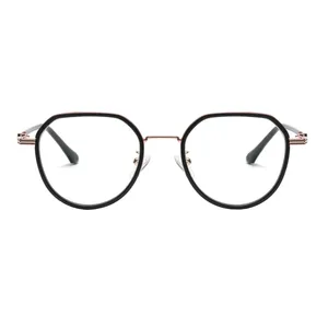 فریم عینک طبی چند ضلعی مدل TJ817C01P81 مناسب برای صورت گرد و بیضی