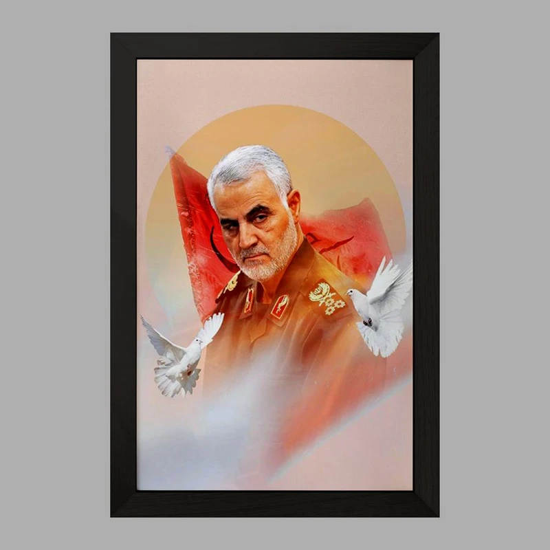 تابلو خندالو مدل سردار قاسم سلیمانی  کد 2613