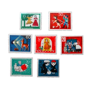 تمبر یادگاری مدل کارتونی کد aa-475 مجموعه 7 عددی