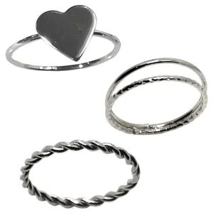 انگشتر زنانه کد RKH_1495 مجموعه 3 عددی