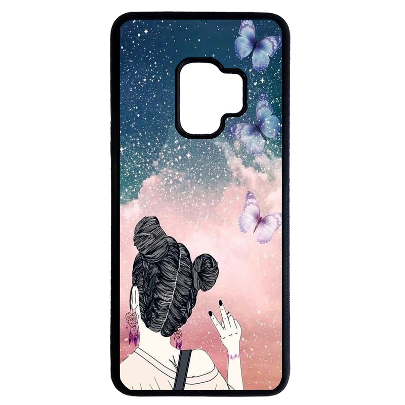 کاور طرح دخترانه کد 9205 مناسب برای گوشی موبایل سامسونگ galaxy s9 plus