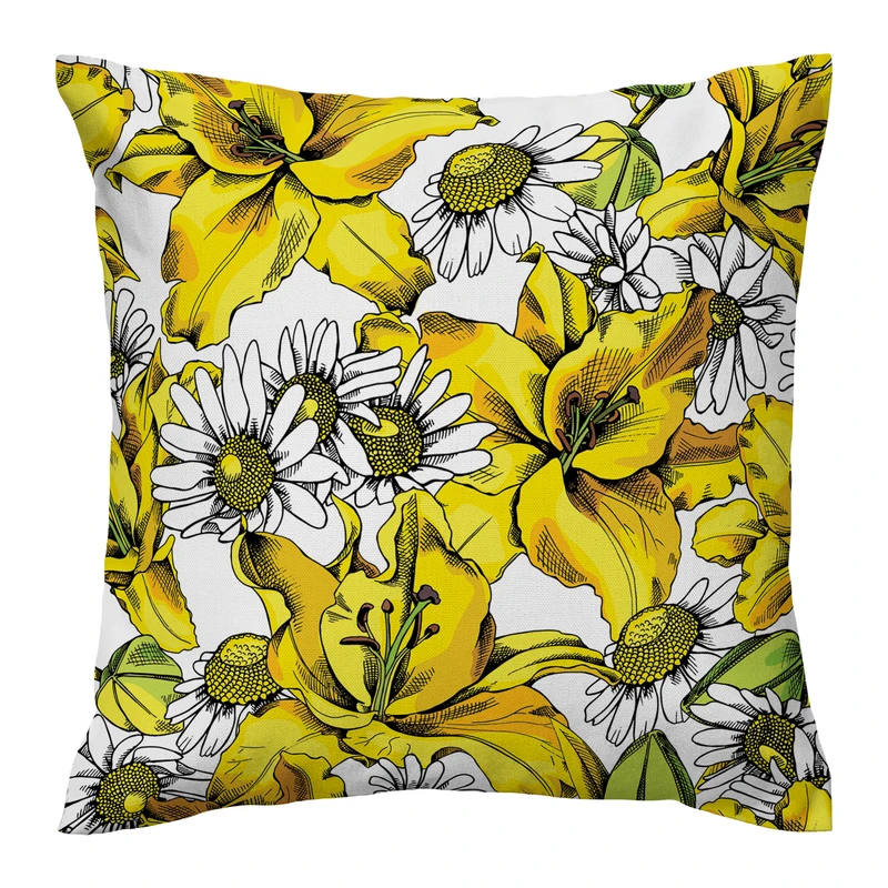 کاور کوسن مدل گل دورو طرح دار کد 1400178