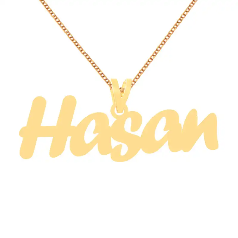 گردنبند طلا 18 عیار زنانه الن نار مدل طرح حسن ELN70231