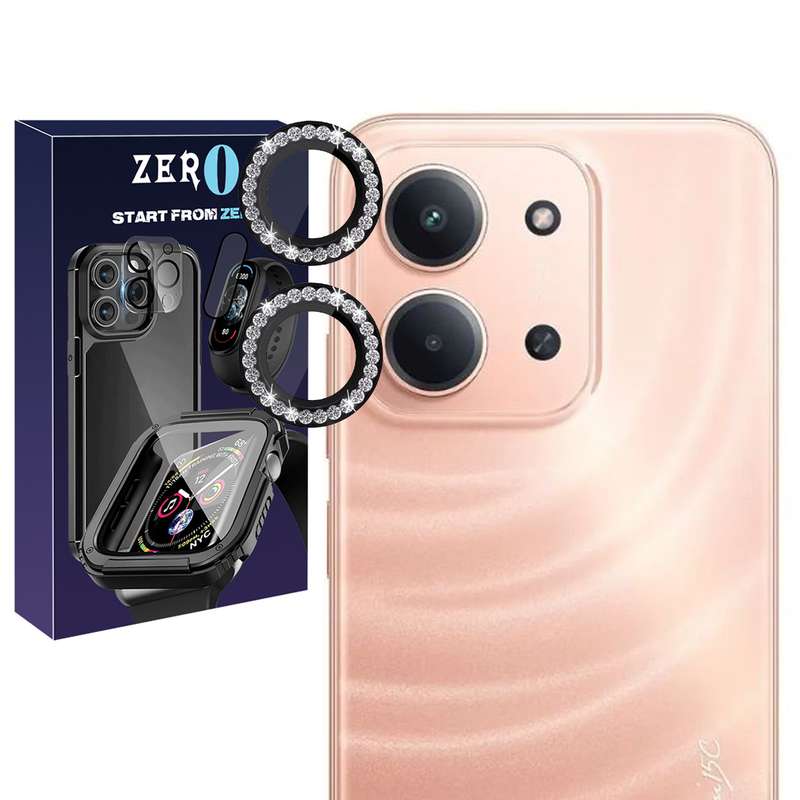 محافظ لنز دوربین فلزی  زیرو مدل RNG Diamond ZR مناسب برای گوشی موبایل شیائومی Redmi 15C