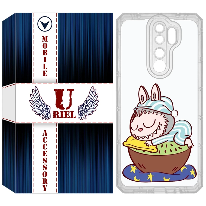 کاور یوریل مدل Clear کد 127 طرح لبوبو مناسب برای گوشی موبایل شیائومی Redmi Note 8 Pro