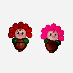 مگنت مدل رویخچالی گل مجموعه 2عددی 