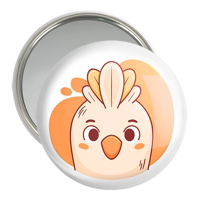 آینه جیبی خندالو مدل جوجه حیوانات بامزه کد 37141