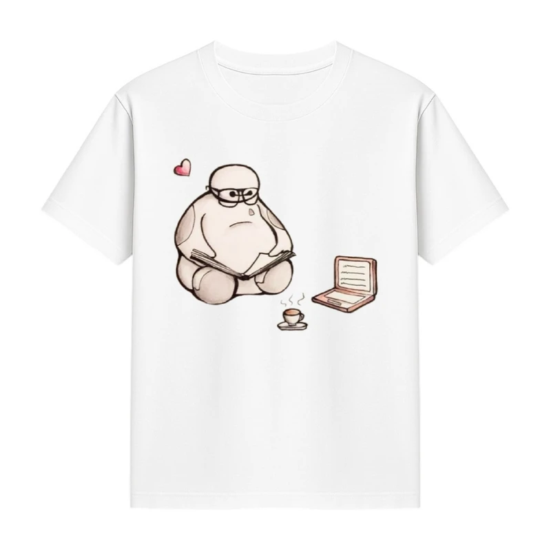 تی‌شرت آستین کوتاه دخترانه مدل بیمکس و کتاب کد p2 