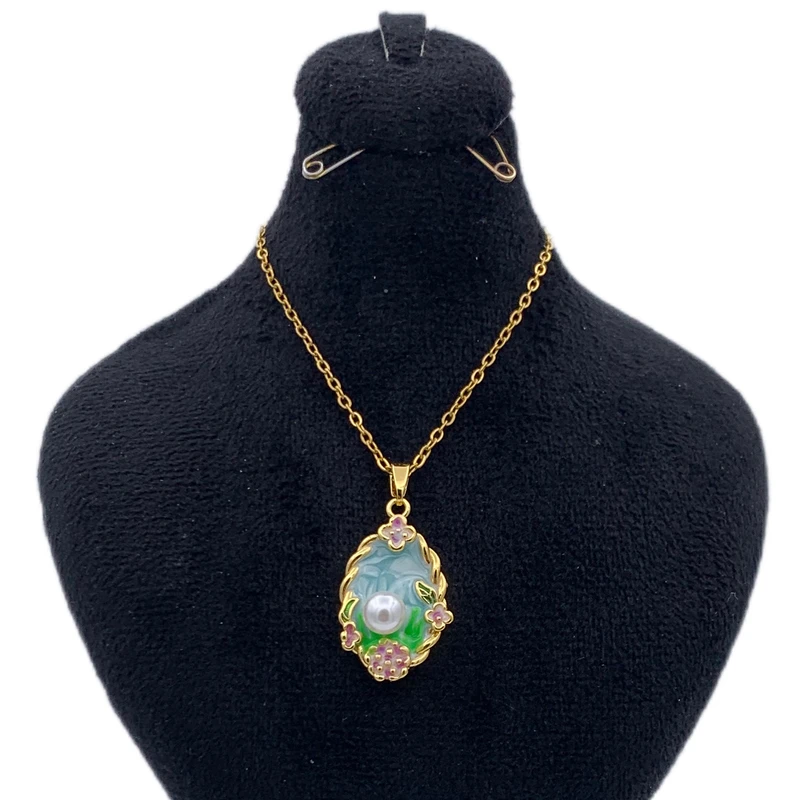 گردنبند زنانه مدل میناکاری KYTAKP082