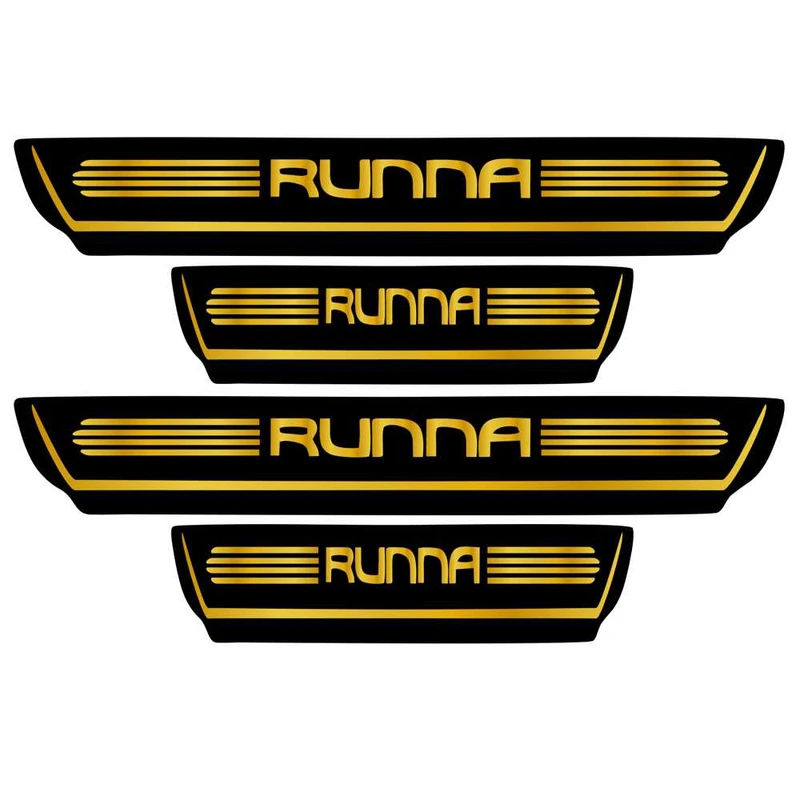 برچسب بدنه خودرو اسپرت غدیر مدل CH GO YA59 A108 مناسب برای رانا بسته 4 عددی