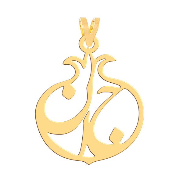 آویز گردنبند طلا 18 عیار زنانه فرشته مدل انار یلدا WNL-000659
