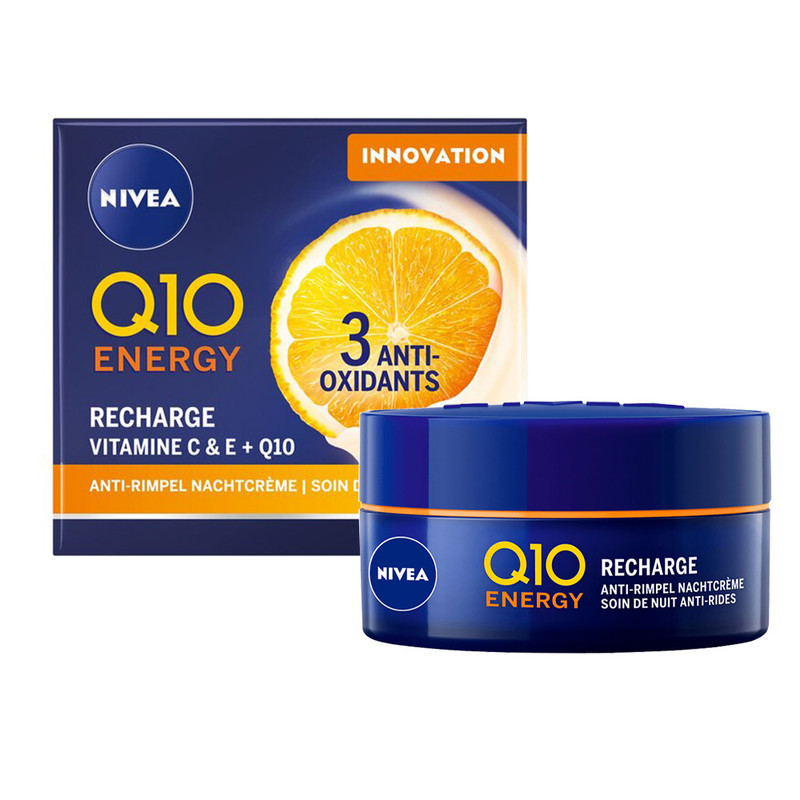 کرم ضد چروک شب نیوآ مدل Q10 Energy حجم 50 میلی لیتر