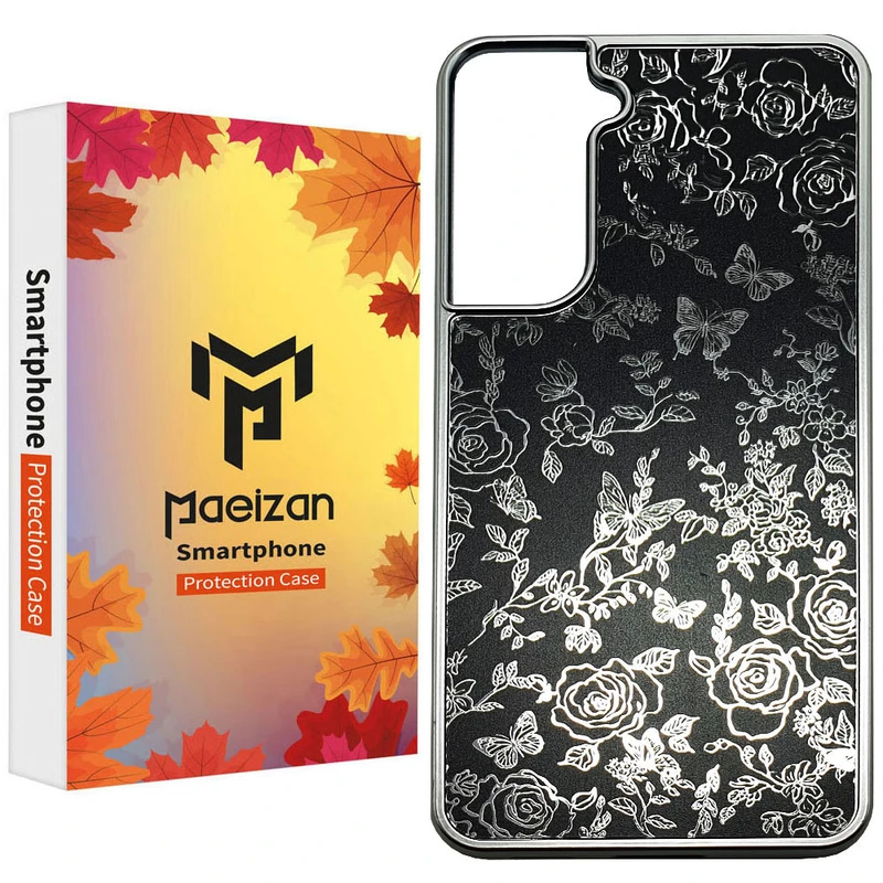 کاور پاییزان مدل Dark Flowers طرح لاکچری مناسب برای گوشی موبایل سامسونگ Galaxy S21FE