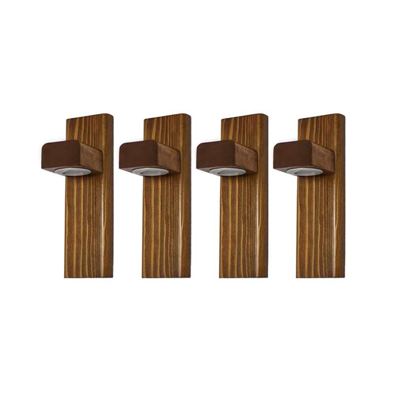 چراغ دیواری مدل چوبی کد W003L مجموعه 4 عددی چراغ دیواری مدل چوبی کد W003L مجموعه 4 عددی
