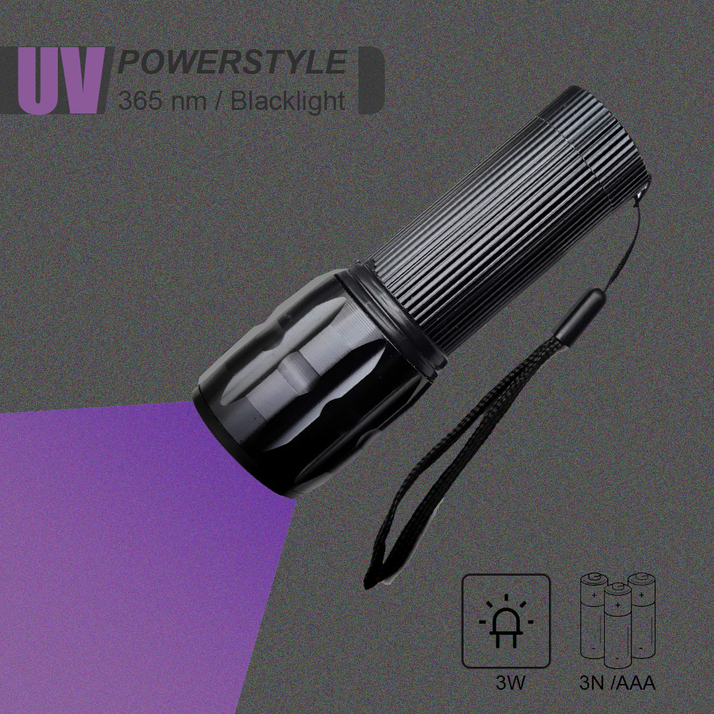 چراغ قوه یووی مدل Powerstyle-UV365nm