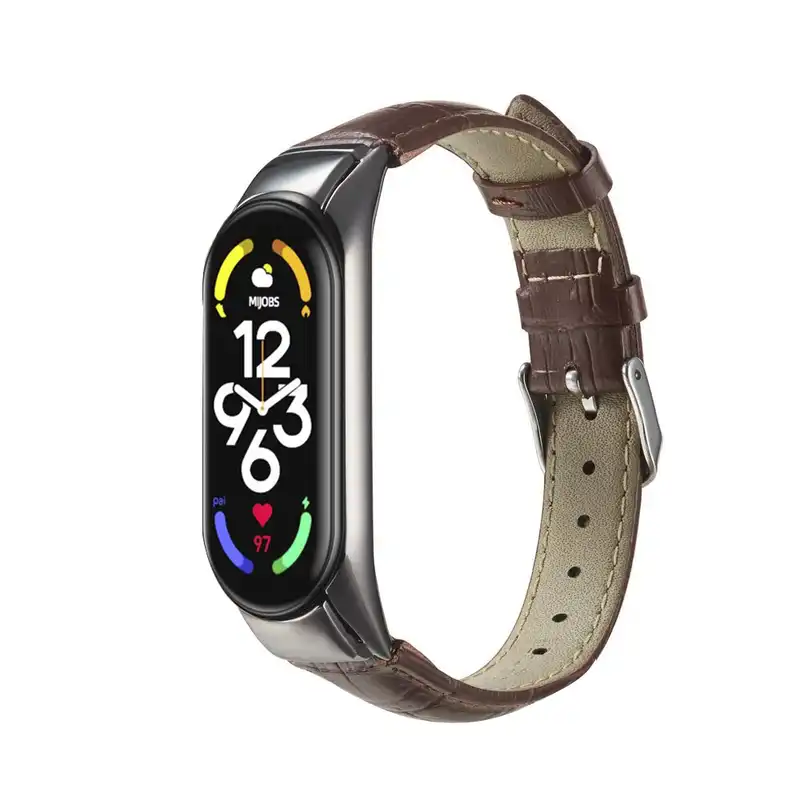 بند مدل Crocodile مناسب برای مچ بند هوشمند شیائومی Mi Band 7