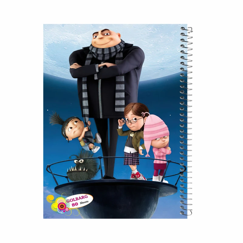 دفتر مشق 80 برگ گلبرگ طرح دخترانه کد 80430