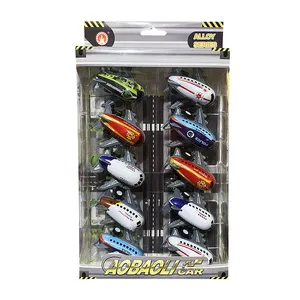 هواپیما بازی مدل عقبکش فلزی طرح ایرباس کد 21-3389 مجموعه 10 عددی