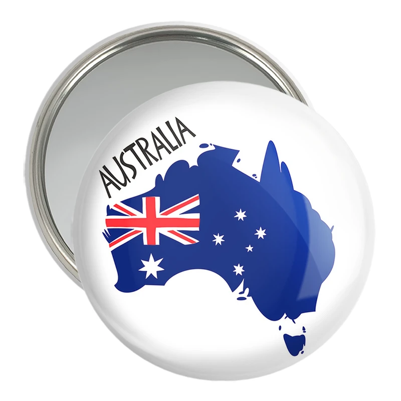 آینه جیبی خندالو مدل پرچم استرالیا  کد 20624