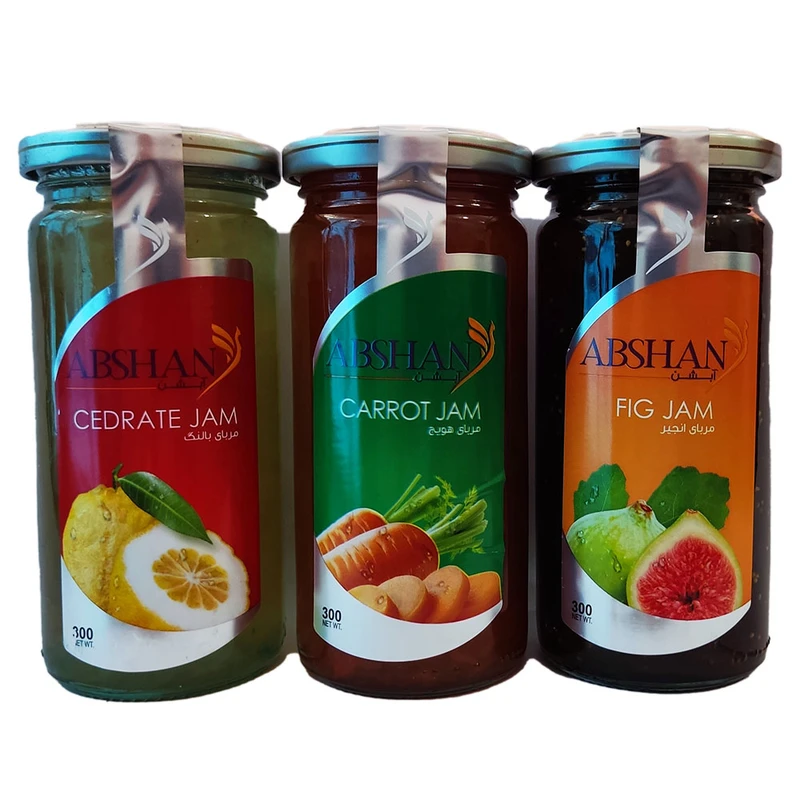 مربا بالنگ و انجیر و هویج آبشن - 300 گرم بسته 3 عددی