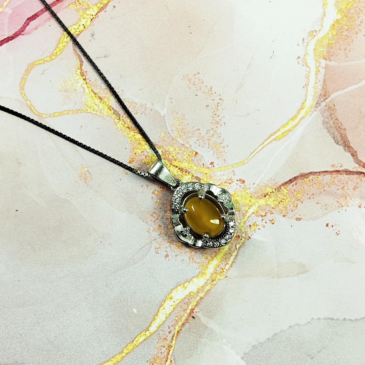 نیم ست نقره زنانه سلین کالا مدل شرف الشمس طرح گل