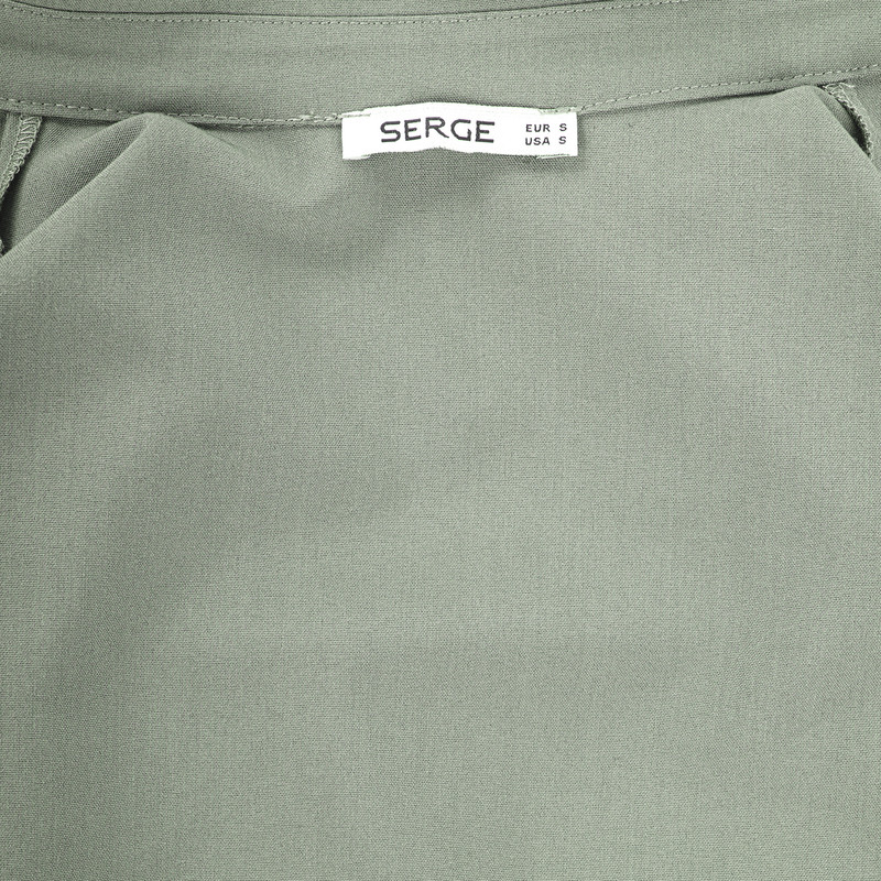 شومیز آستین بلند زنانه سرژه مدل 207354 رنگ سبز