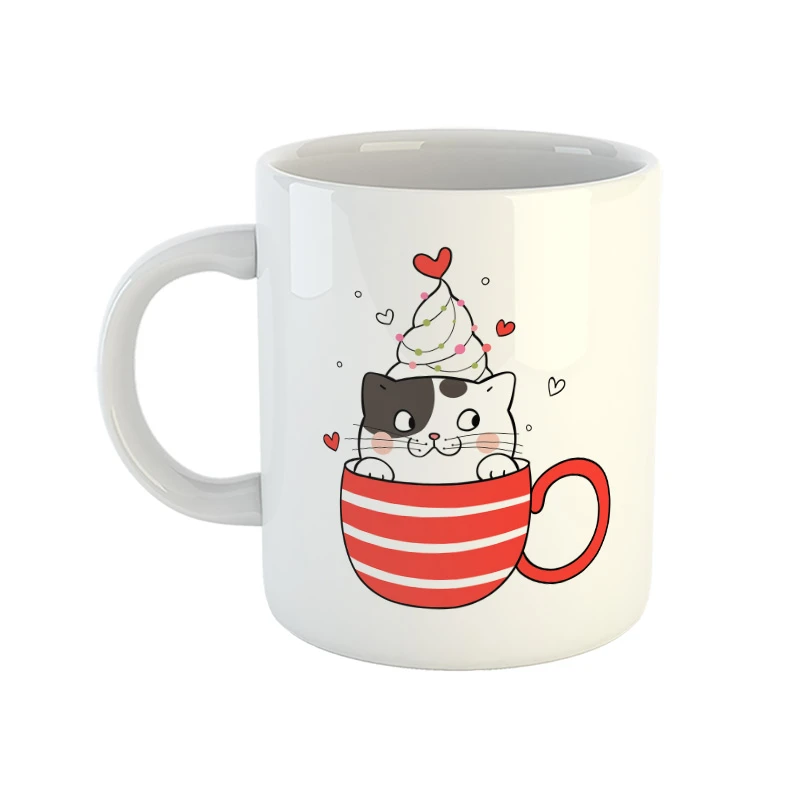 ماگ مدل گربه کیوت طرح فانتزی جذاب 27