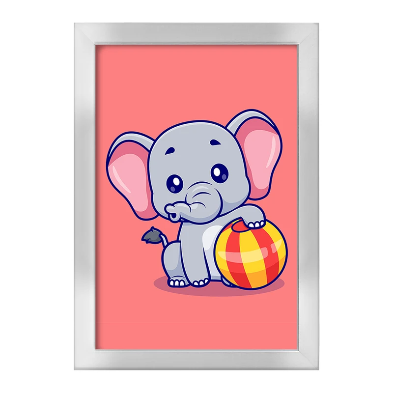 تابلو خندالو طرح حیوانات بامزه فیل کد 29727