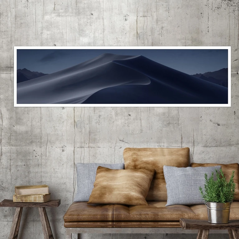 تابلو بکلیت طرح طبیعت شب کویر مدل کشیده W-7660