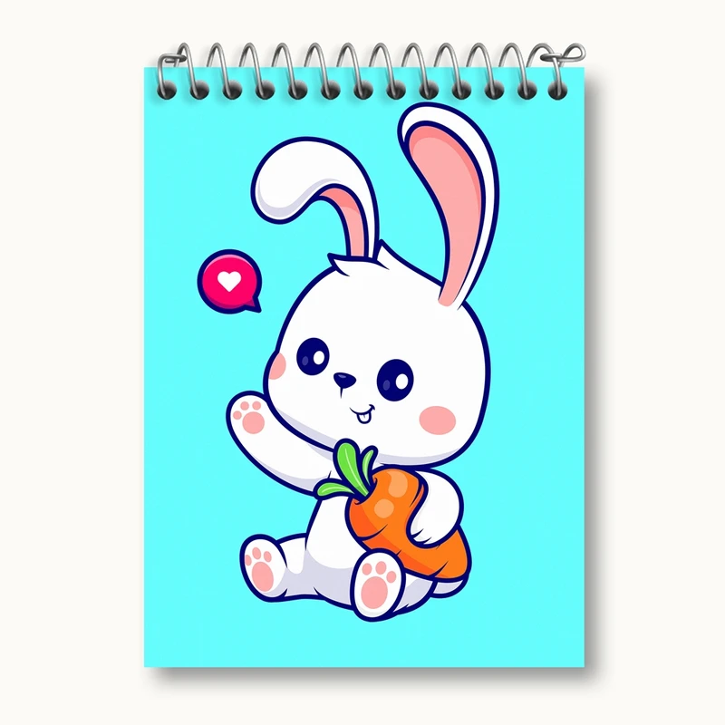 دفتر یادداشت 50 برگ خندالو مدل خرگوش کد 26216