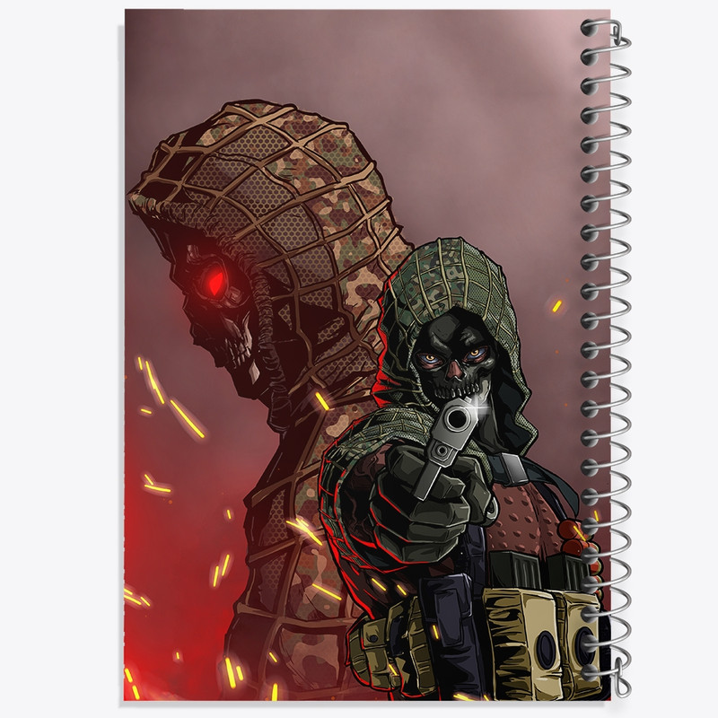 دفتر مشق 50 برگ خندالو طرح کال اف دیوتی (Call of duty) کد F296