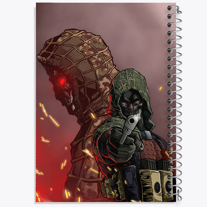 دفتر لیست خرید 50 برگ خندالو طرح کال اف دیوتی (Call of duty) کد F296