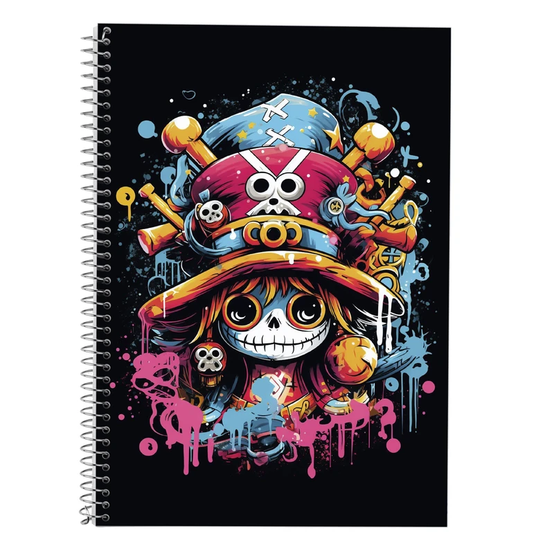 دفتر زبان 50 برگ مدوپد مدل سه خط طرح وان پیس One Piece کد DF11624