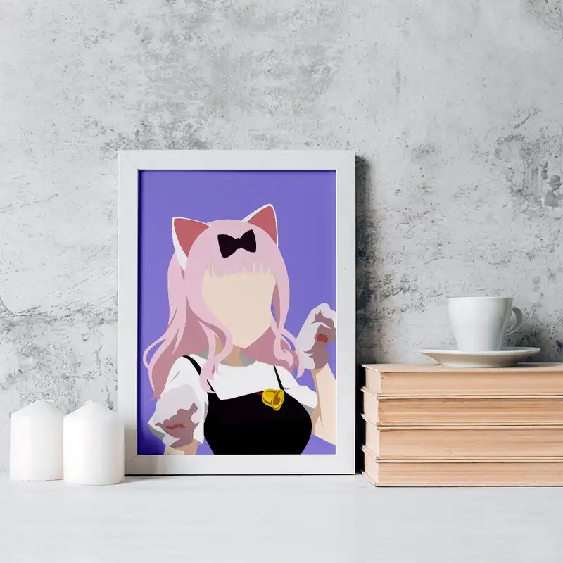 تابلو خندالو مدل چیکا چان انیمه کاگویا ساما کد 16001