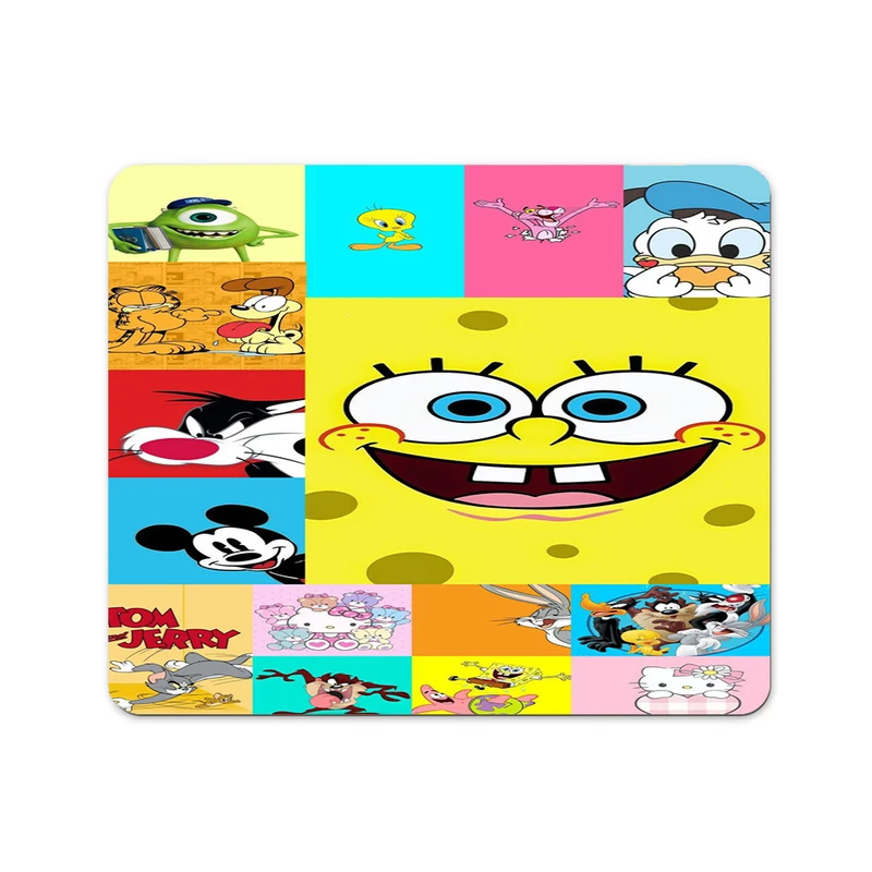 ماوس پد پاد آفرین مدل باب اسفنجی کد P150 سایز 24*19 سانتی متر 