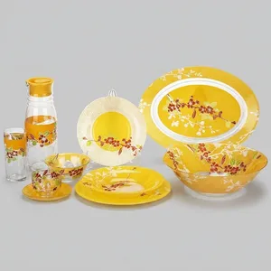 Luminarc Japanese Tree Melon Dinnerware Set 45 Pcs