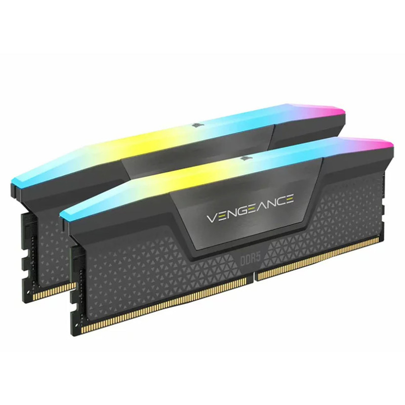 رم دسکتاپ DDR5 دو کاناله 6400 مگاهرتز CL36 کورسیر مدل VENGEANCE RGB ظرفیت 32 گیگابایت