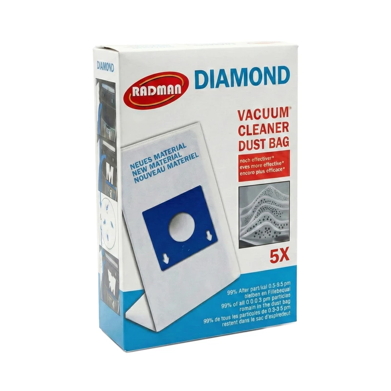 پاکت جاروبرقی رادمان مدل Diamond مناسب برای دیاموند و پاسا بسته 5 عددی