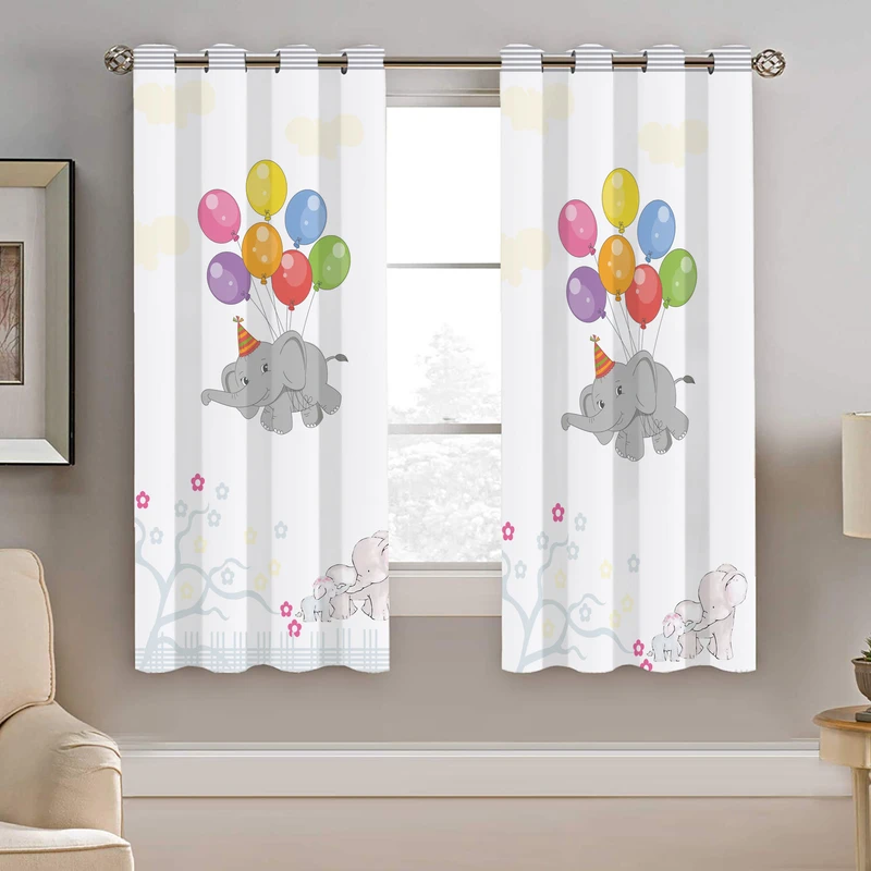 پرده نیروانا طرح فیل کودک مدل هازان کد 8364 سایز 140×200 سانتی متر